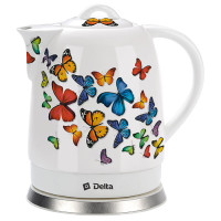 Чайник электрический Delta DL-1233A бабочки