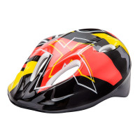 Шлем защитный NovaSport MV5-2 черный-красный-желтый