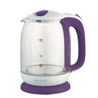 Чайник электрический Willmark WEK-1704G белый/фиолетовый