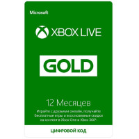 Карта подписки Microsoft XBOX LIVE GOLD 12 месяцев для: Xbox One (25J-00022)