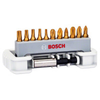Набор бит Bosch х25мм PH/PZ/TX 12шт + держатель (2.608.522.132)