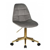 Офисное кресло Dobrin Monty Gold серый велюр MJ9-75