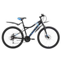 Велосипед Stark 2019 Slash 26.1 D черный/синий/серый 16