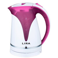 Чайник электрический Lira LR 0101 белый/фиолетовый