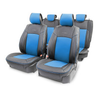 Накидка на сиденье Autoprofi HIT-1110G черный/синий