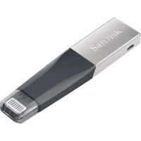 Флеш-диск Sandisk iXpand Mini (SDIX40N-016G-GN6NN) черный/ серебристый