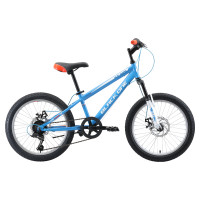 Велосипед Black One Ice Girl 20 D голубой/белый/оранжевый (H