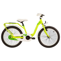 Велосипед S'cool Nixe 18 2017 steel yellowgreen