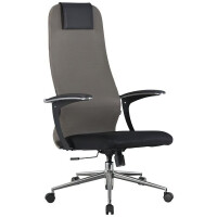 Компьютерное кресло Brabix Premium Ultimate EX-801 хром черный/коричневый (532920)