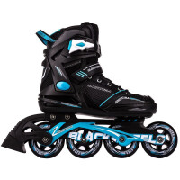 Роликовые коньки Blackwheels Slalom черный/синий 37