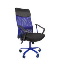 Офисное кресло Chairman 610 CMet черный/синий (00-07021401)