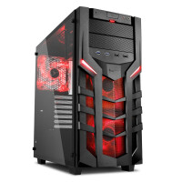 Компьютерный корпус Sharkoon DG7000-G red led