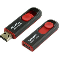 Флеш-диск A-Data C008 16Gb черный/красный