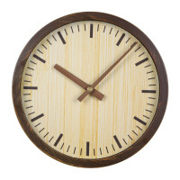 Часы настенные Бюрократ Wood WallC-R60P коричневый