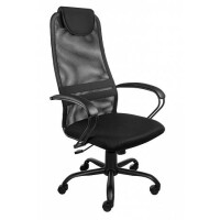Офисное кресло Алвест AV 142 ML (142) МК экокожа/сетка черный