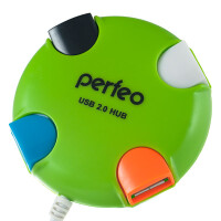 Разветвитель Perfeo USB-HUB PF-VI-H020 4 Port зеленый