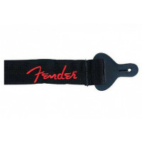 Ремень для гитары Fender Black/Red Logo