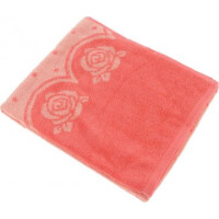 Полотенце Aquarelle Розы-3 710677 розовый/персиковый коралл