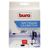 Салфетки чистящие Buro BU-Udry сухие-безворсовые 20 шт
