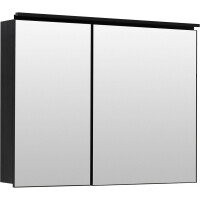 Зеркальный шкаф De Aqua Алюминиум 100 черный (261761)