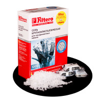 Соль для посудомоечных машин Filtero 1кг+3 таблетки для ПММ