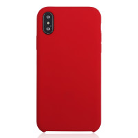 Чехол Brosco Apple iPhone Xs (IPXS-SOFTRUBBER-RED)