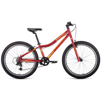 Велосипед Forward Titan 24 1.0 красный/желтый RBK22FW24842