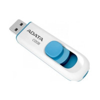 Флеш-диск A-Data C008 16GB белый/синий