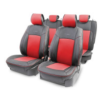 Накидка на сиденье Autoprofi HIT-1110G черный/красный