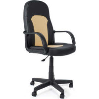 Кресло офисное TetChair PARMA 36-6/36-34 черный/бежевый