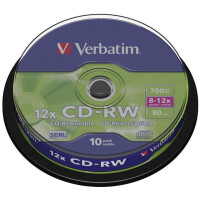 Диск CD-RW Verbatim 700MB 43480