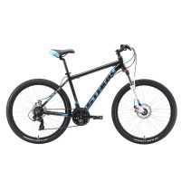 Велосипед Stark 2019 Indy 26.2 D черный/голубой/белый (H