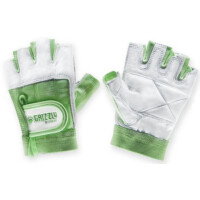 Атлетические перчатки Grizzly Leather Padded Weight Training Gloves XS кожа/нейлон белый/зеленый