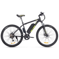Велогибрид Eltreco Intro Sport черный/зеленый-2681