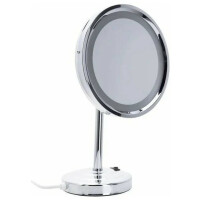 Зеркало косметическое Aquanet настольное с LED подсветкой круглое диам 21,5 см (2209D)