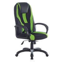 Кресло офисное Brabix Rapid GM-102 черный/зеленый (532419)
