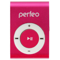 MP3 плеер Perfeo VI-M001 Music Clip Titanium розовый
