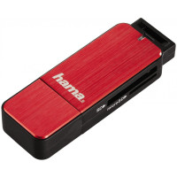 Устройство чтения карт памяти USB3.0 Hama H-123902 красный (00123902)
