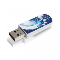 Флеш накопитель Verbatim 32GB Mini Graffiti Edition (49415) USB2.0 синий