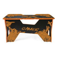 Компьютерный стол Generic Comfort Gamer2/VS/NO черный/оранжевый
