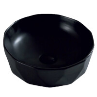 Раковина накладная керамическая BelBagno (BB1409H301) черная
