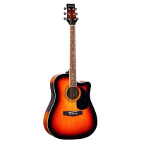 Электроакустическая гитара Martinez FAW-702 CEQ/VS