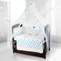 Детский комплект постельного белья Beatrice Bambini Cuore Grande Stella-bianco/blu