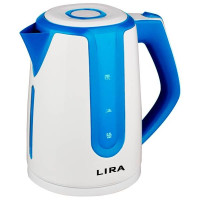 Чайник электрический Lira LR 0103 белый/синий