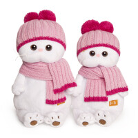 Мягкая игрушка Budi Basa Ли-Ли в розовой шапке с шарфом LK24-022