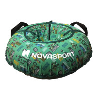 Тюбинг NovaSport CH030.080 зеленый/гоночные машинки (без камеры)