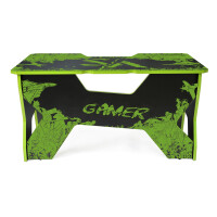 Компьютерный стол Generic Comfort Gamer2/VS/NE черный/зеленый