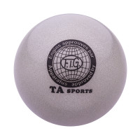 Мяч для художественной гимнастики TA Sport RGB-102 15 серый