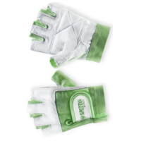 Атлетические перчатки Grizzly Leather Padded Weight Training Gloves L кожа/нейлон белый/зеленый