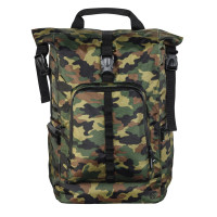 Рюкзак для ноутбука Hama Roll-Top (00101820) зеленый/камуфляж